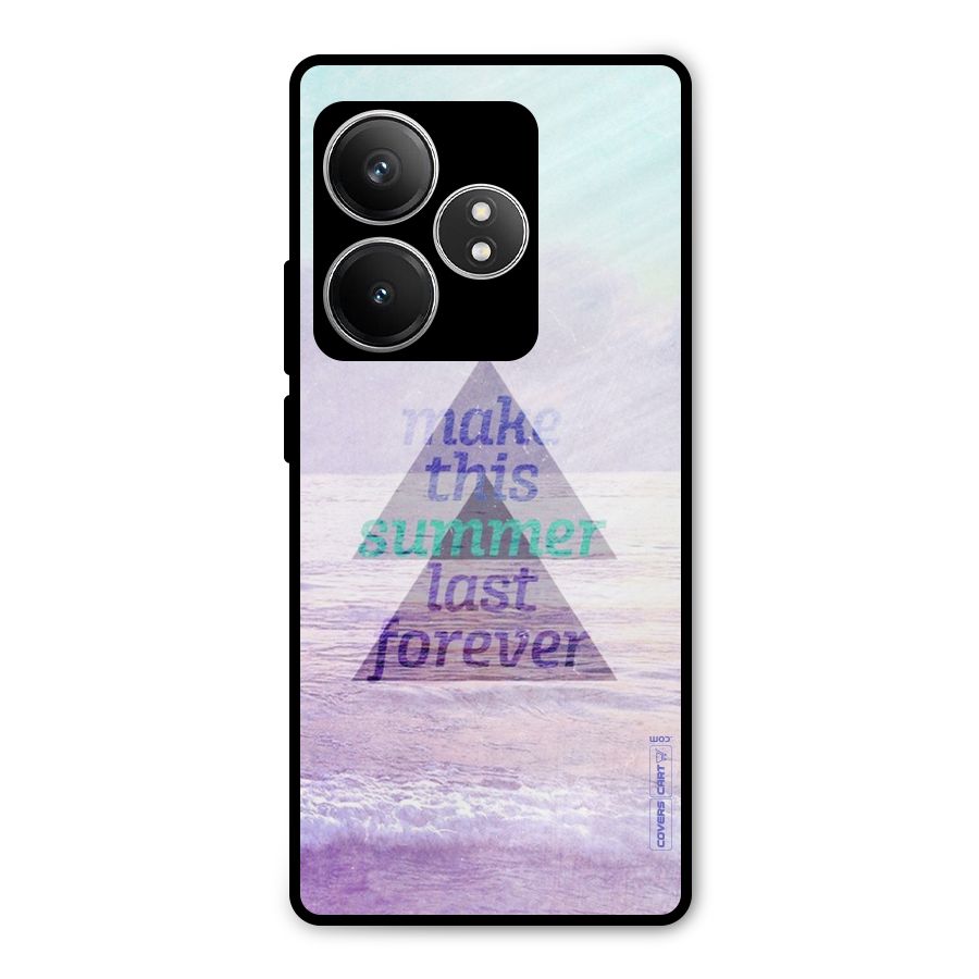 Make This Summer Last Forever Metal Back Case for Realme GT 6T