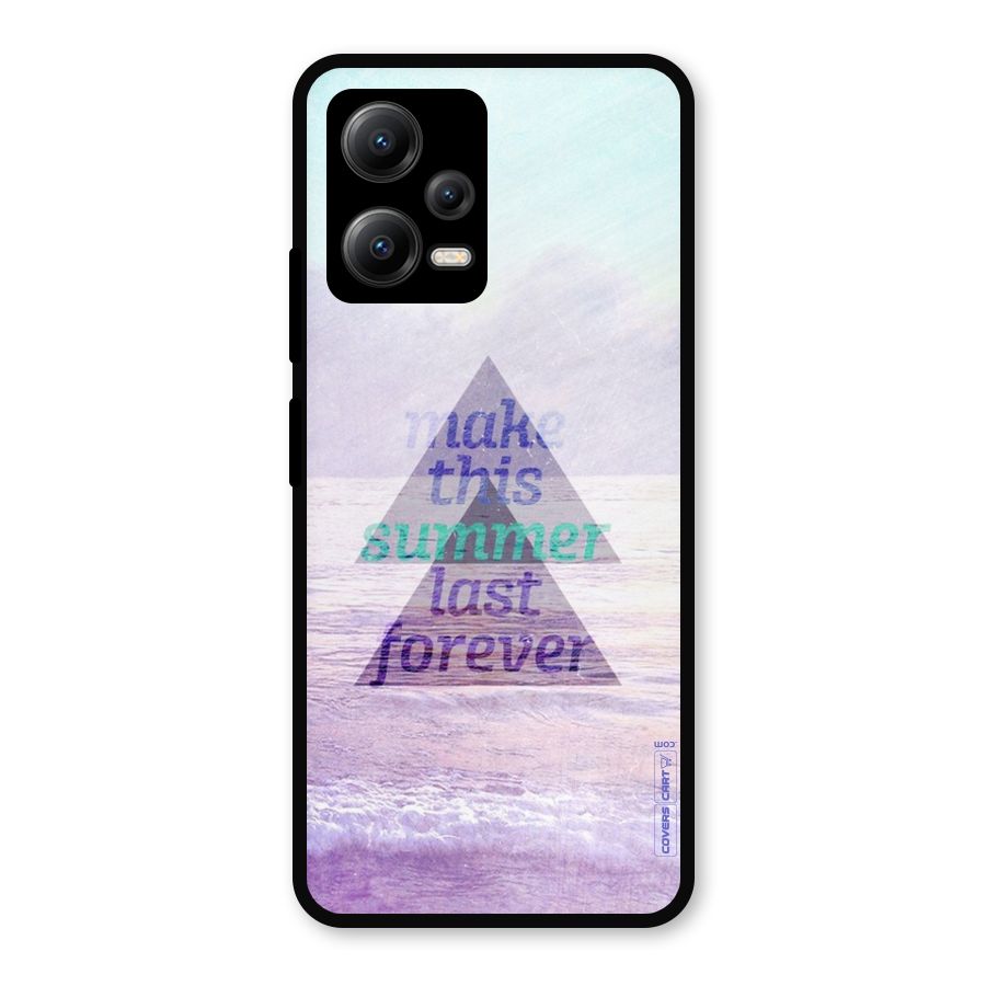 Make This Summer Last Forever Metal Back Case for Redmi Note 12 5G