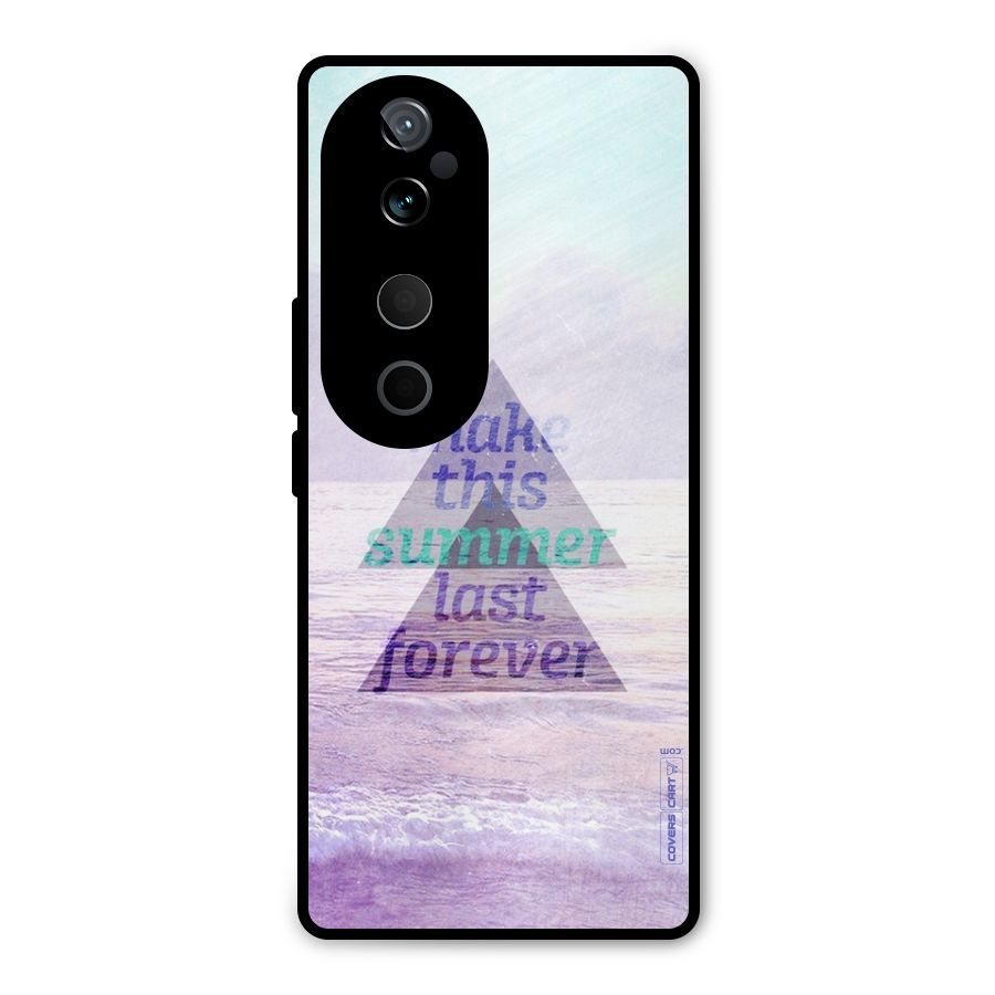 Make This Summer Last Forever Metal Back Case for Vivo T3 Ultra