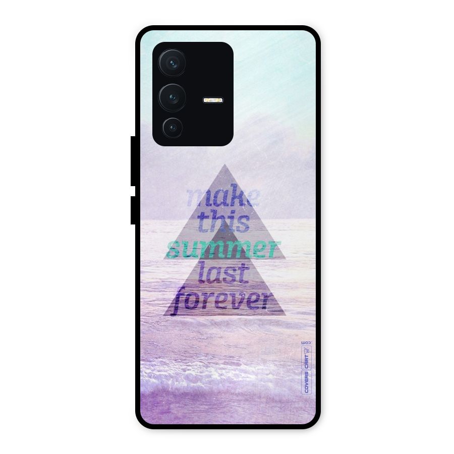 Make This Summer Last Forever Metal Back Case for Vivo V23 5G