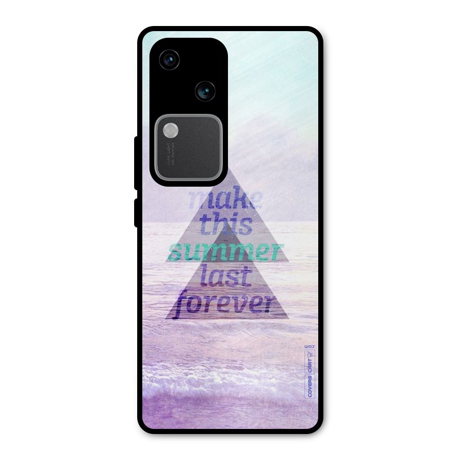 Make This Summer Last Forever Metal Back Case for Vivo V30