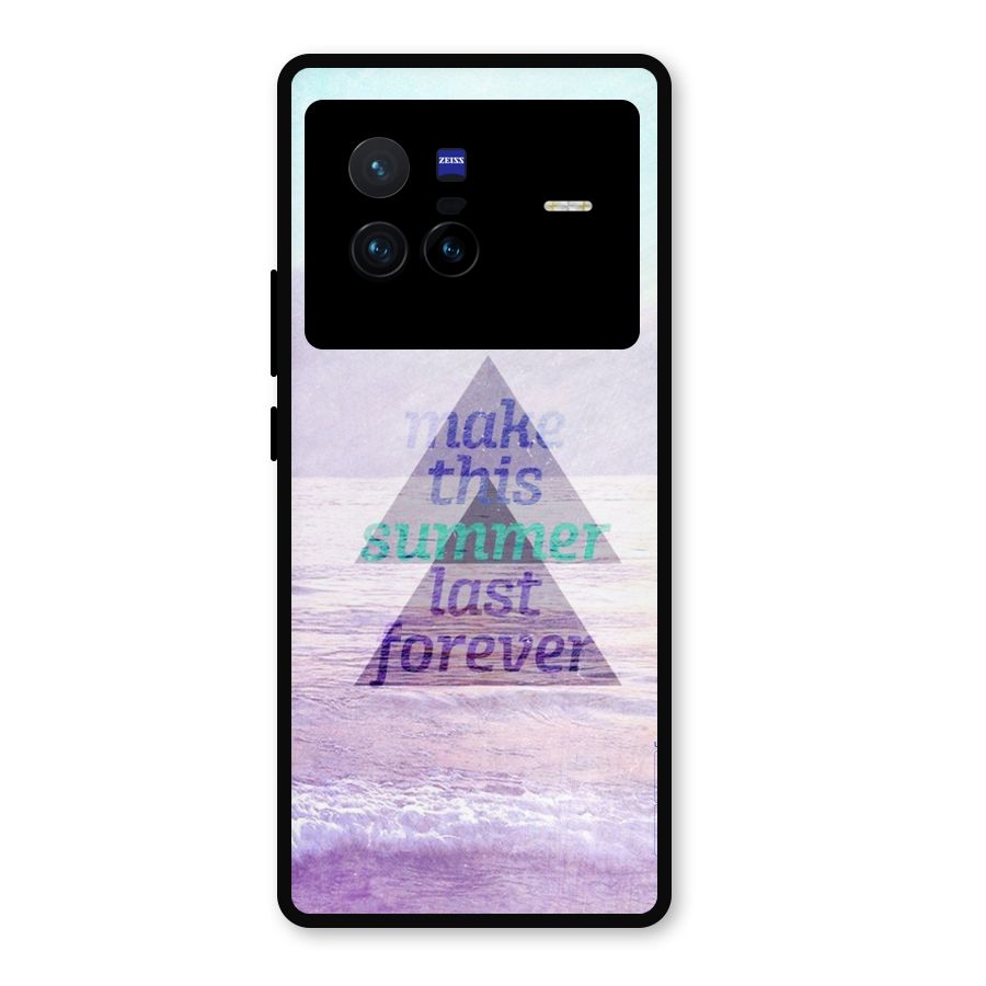 Make This Summer Last Forever Metal Back Case for Vivo X80