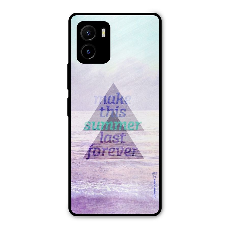 Make This Summer Last Forever Metal Back Case for Vivo Y15s