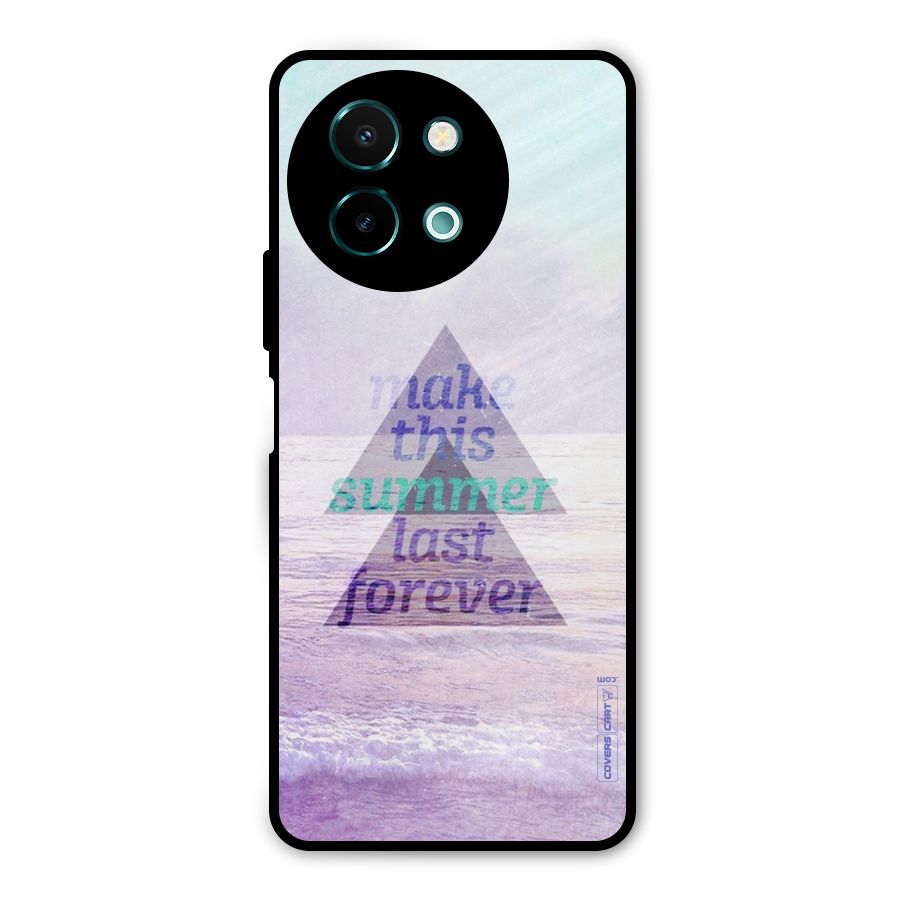 Make This Summer Last Forever Metal Back Case for Vivo Y58
