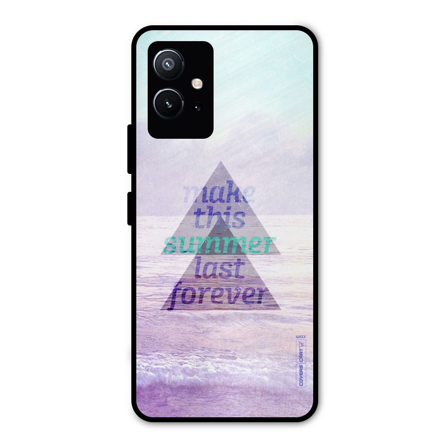 Make This Summer Last Forever Metal Back Case for Vivo Y75 5G