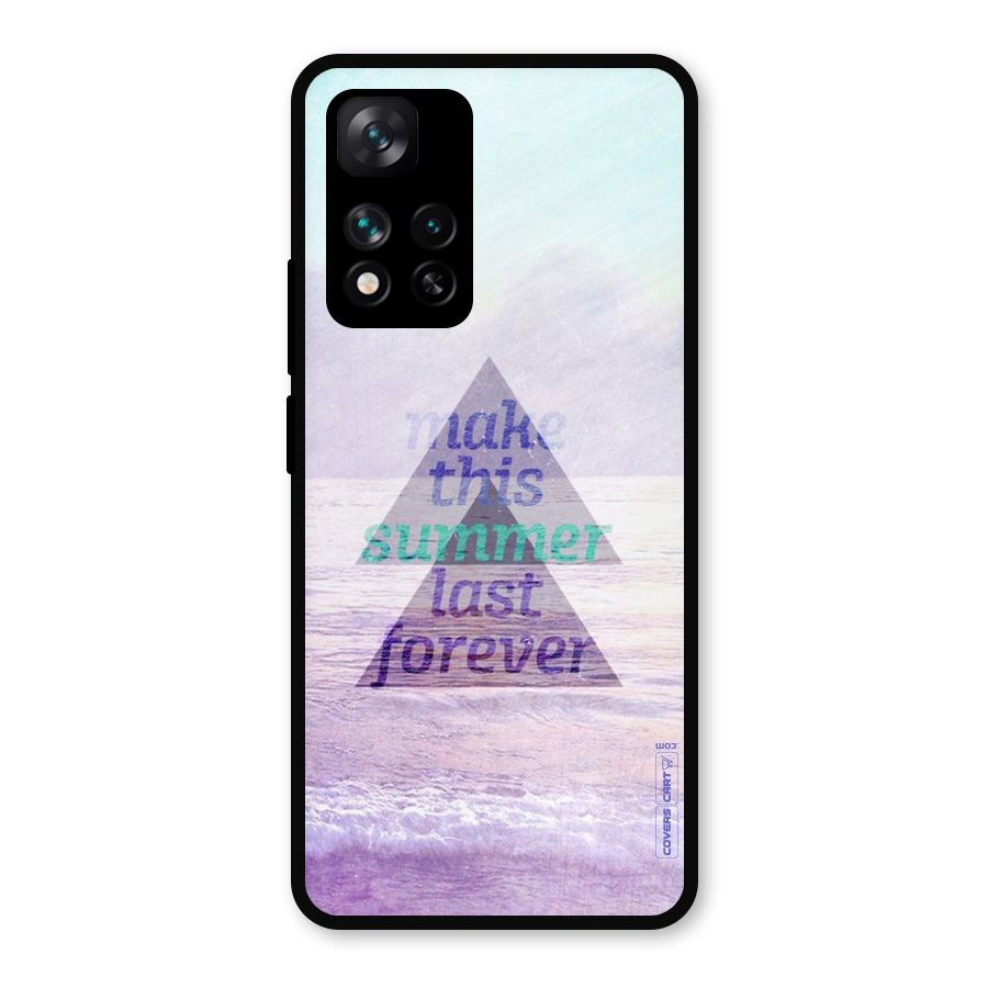 Make This Summer Last Forever Metal Back Case for Xiaomi 11i Hypercharge 5G