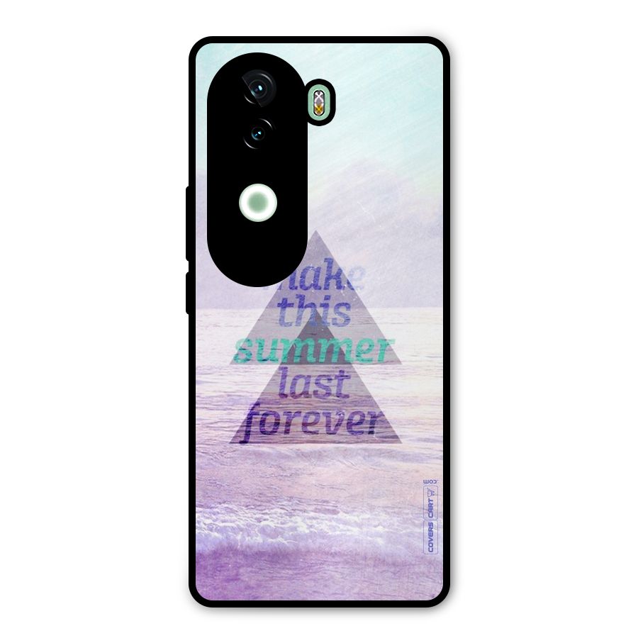 Make This Summer Last Forever Metal Back Case for iQOO Z9s