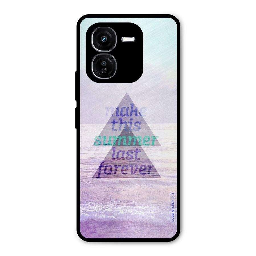 Make This Summer Last Forever Metal Back Case for iQOO Z9x