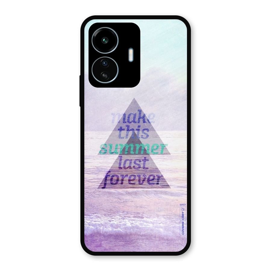 Make This Summer Last Forever Metal Back Case for vivo iQOO Z6 Lite 5G