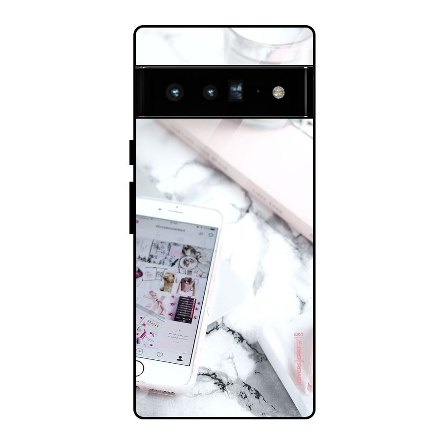 Make Up And Phone Glass Back Case for Google Pixel 6 Pro