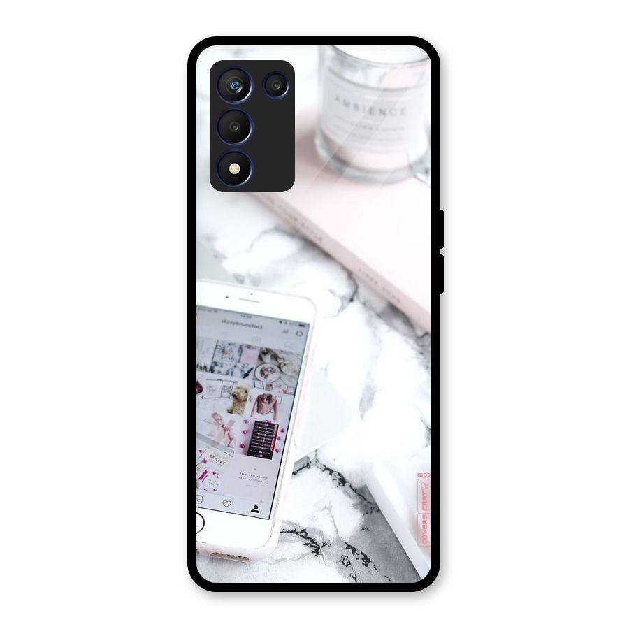 Make Up And Phone Glass Back Case for Realme 9 5G Speed