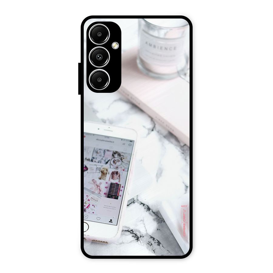 Make Up And Phone Metal Back Case for Galaxy A05s