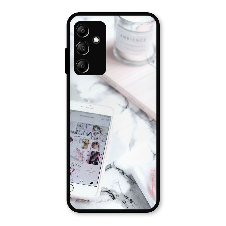 Make Up And Phone Metal Back Case for Galaxy A14 5G