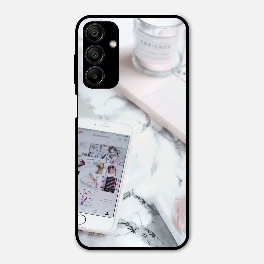 Make Up And Phone Metal Back Case for Galaxy A15 5G
