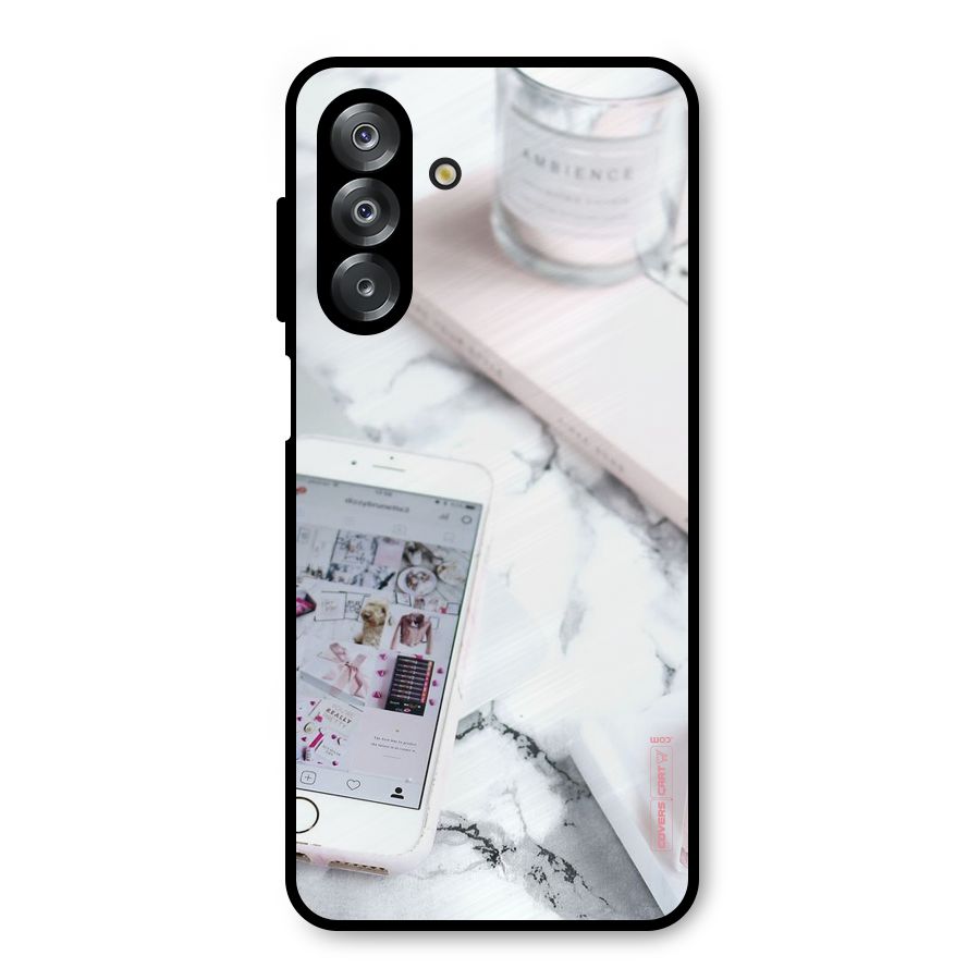 Make Up And Phone Metal Back Case for Galaxy A26