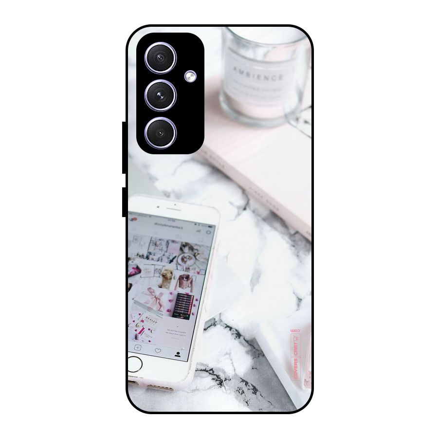 Make Up And Phone Metal Back Case for Galaxy A54