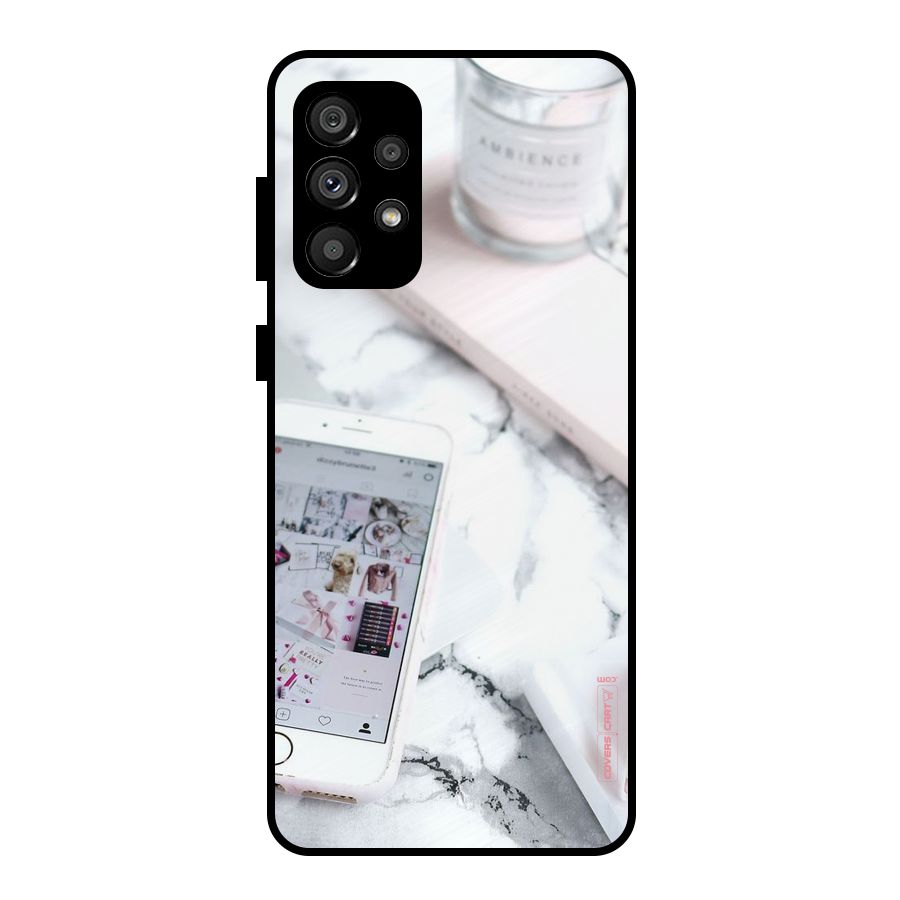Make Up And Phone Metal Back Case for Galaxy A73 5G