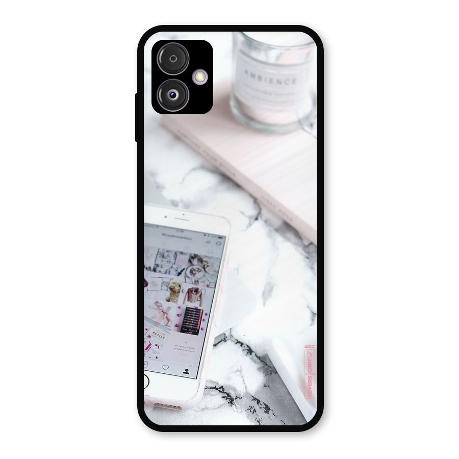 Make Up And Phone Metal Back Case for Galaxy F14