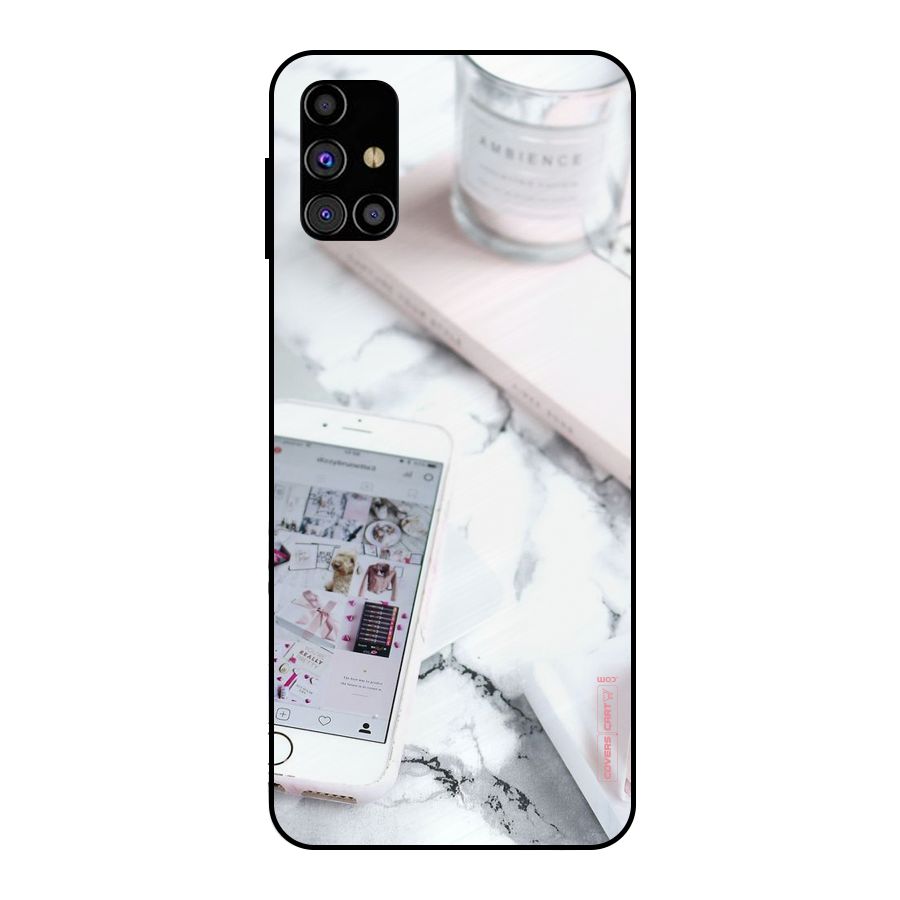 Make Up And Phone Metal Back Case for Galaxy M31s