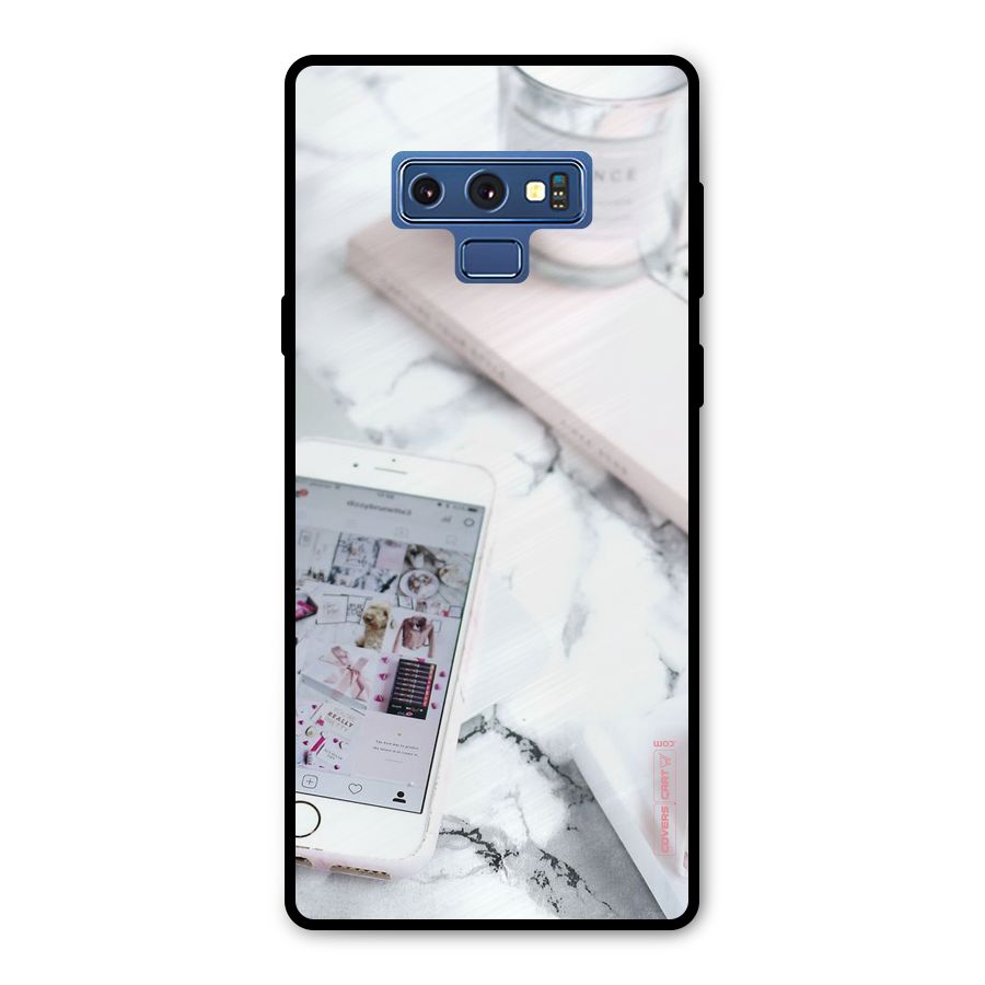 Make Up And Phone Metal Back Case for Galaxy Note 9