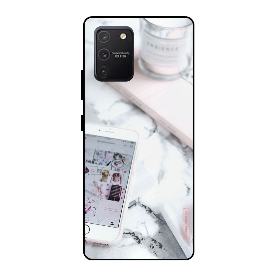 Make Up And Phone Metal Back Case for Galaxy S10 Lite