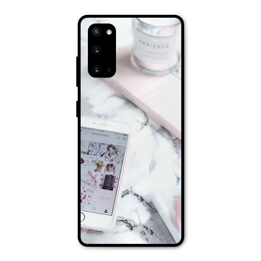 Make Up And Phone Metal Back Case for Galaxy S20