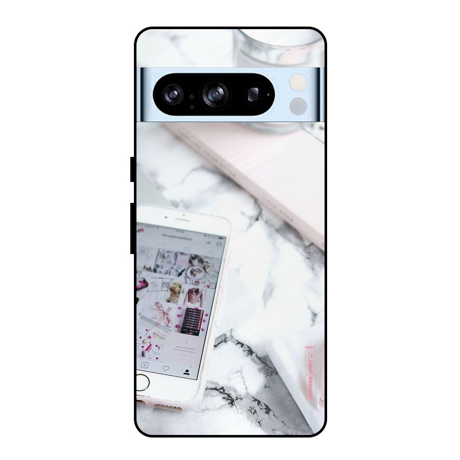 Make Up And Phone Metal Back Case for Google Pixel 8 Pro
