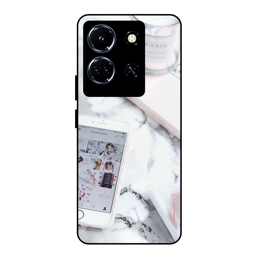 Make Up And Phone Metal Back Case for Infinix Note 30 5G