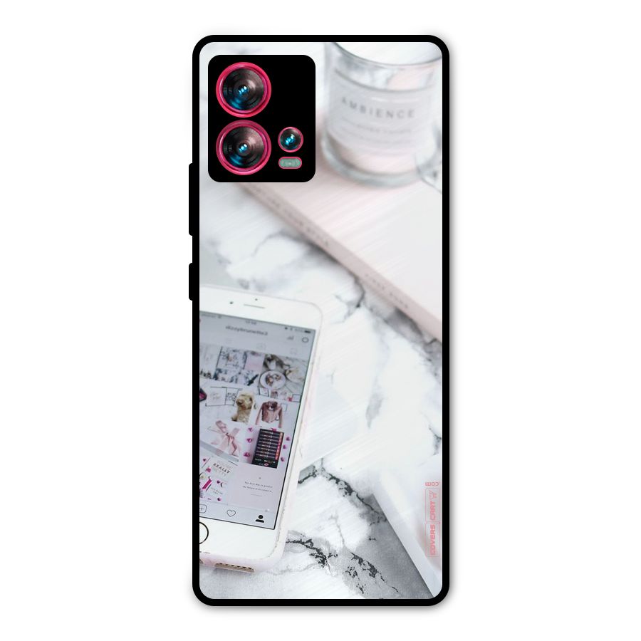 Make Up And Phone Metal Back Case for Motorola Edge 30 Fusion