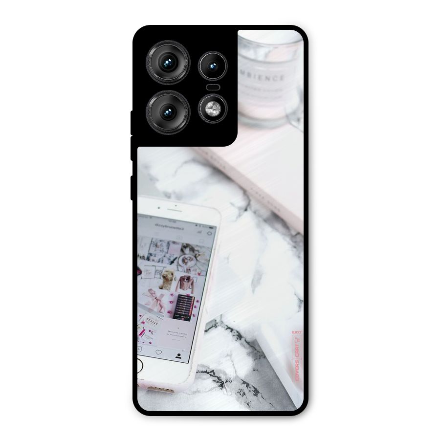 Make Up And Phone Metal Back Case for Motorola Edge 50 Pro