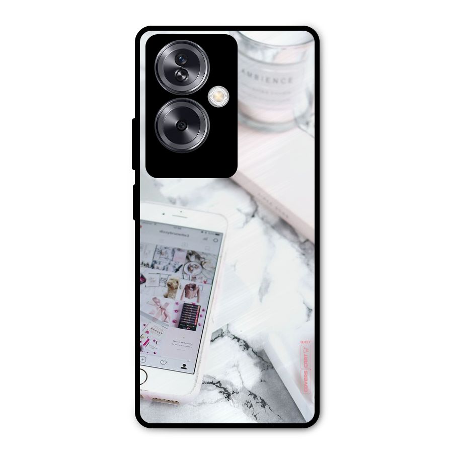 Make Up And Phone Metal Back Case for Oppo A79 5G