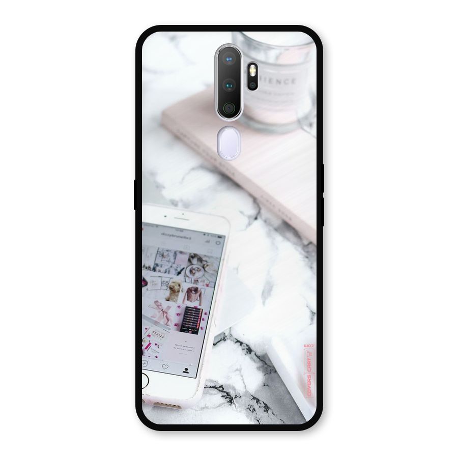 Make Up And Phone Metal Back Case for Oppo A9 (2020)