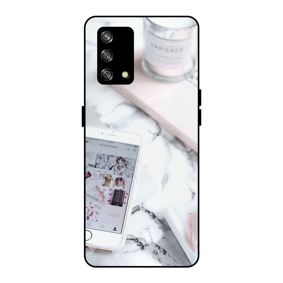 Make Up And Phone Metal Back Case for Oppo F19
