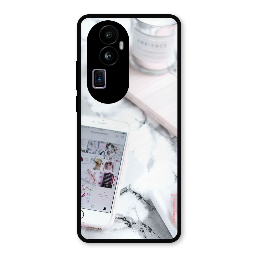 Make Up And Phone Metal Back Case for Oppo Reno10 Pro Plus