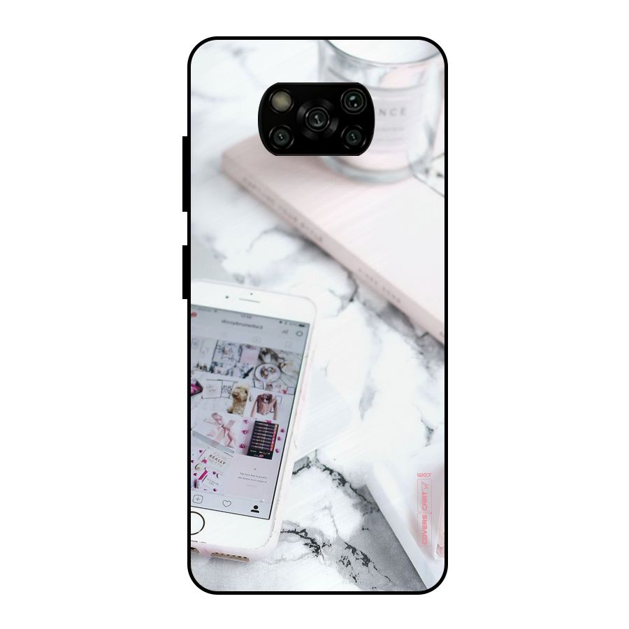 Make Up And Phone Metal Back Case for Poco X3