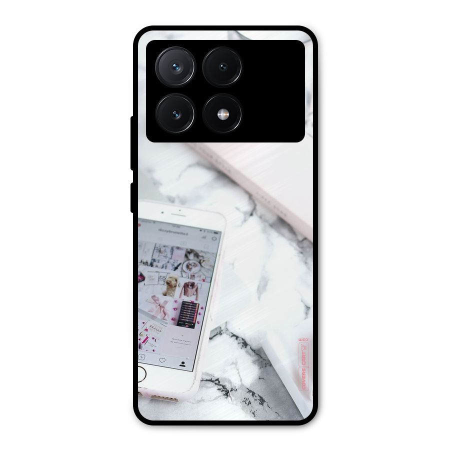 Make Up And Phone Metal Back Case for Poco X6 Pro
