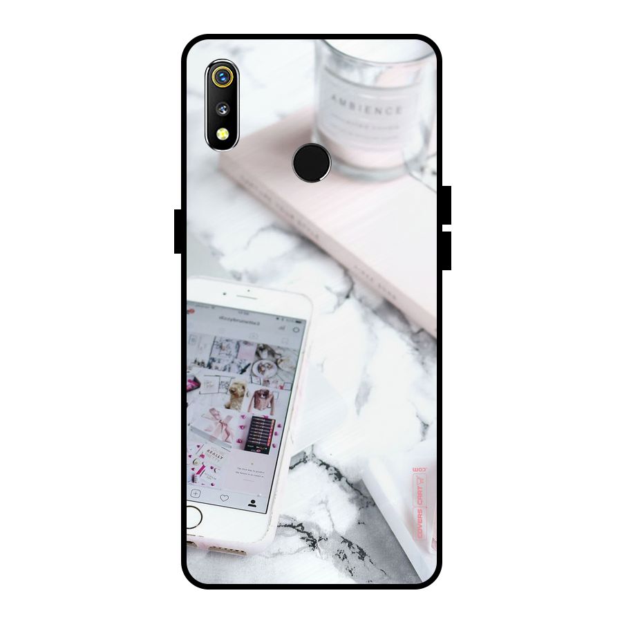 Make Up And Phone Metal Back Case for Realme 3
