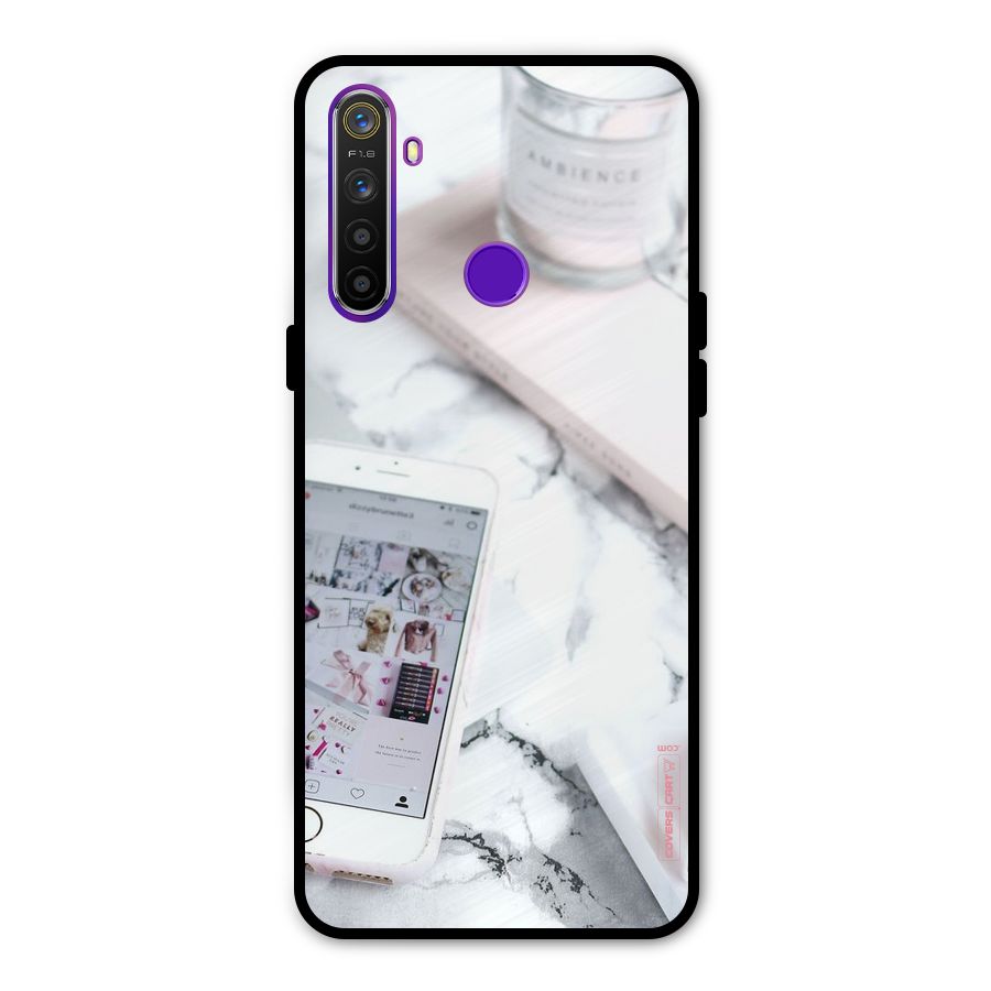 Make Up And Phone Metal Back Case for Realme 5i