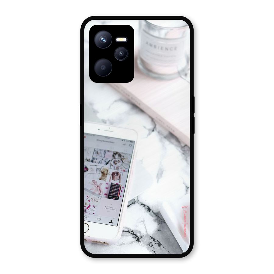 Make Up And Phone Metal Back Case for Realme C35