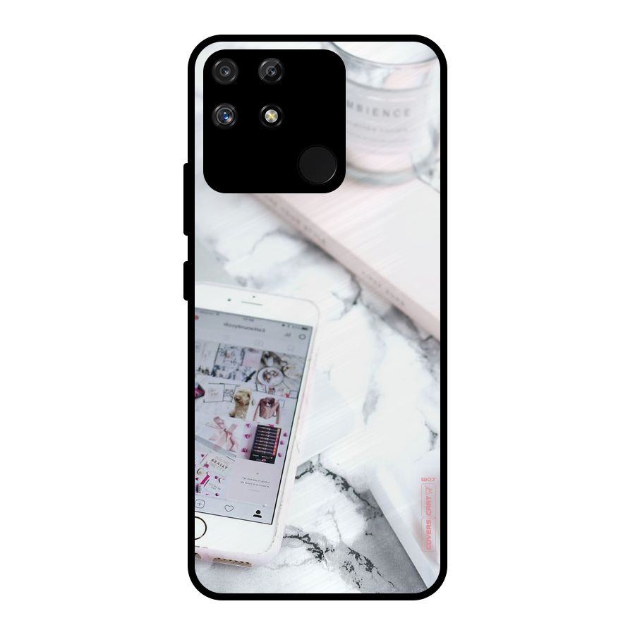 Make Up And Phone Metal Back Case for Realme Narzo 50A
