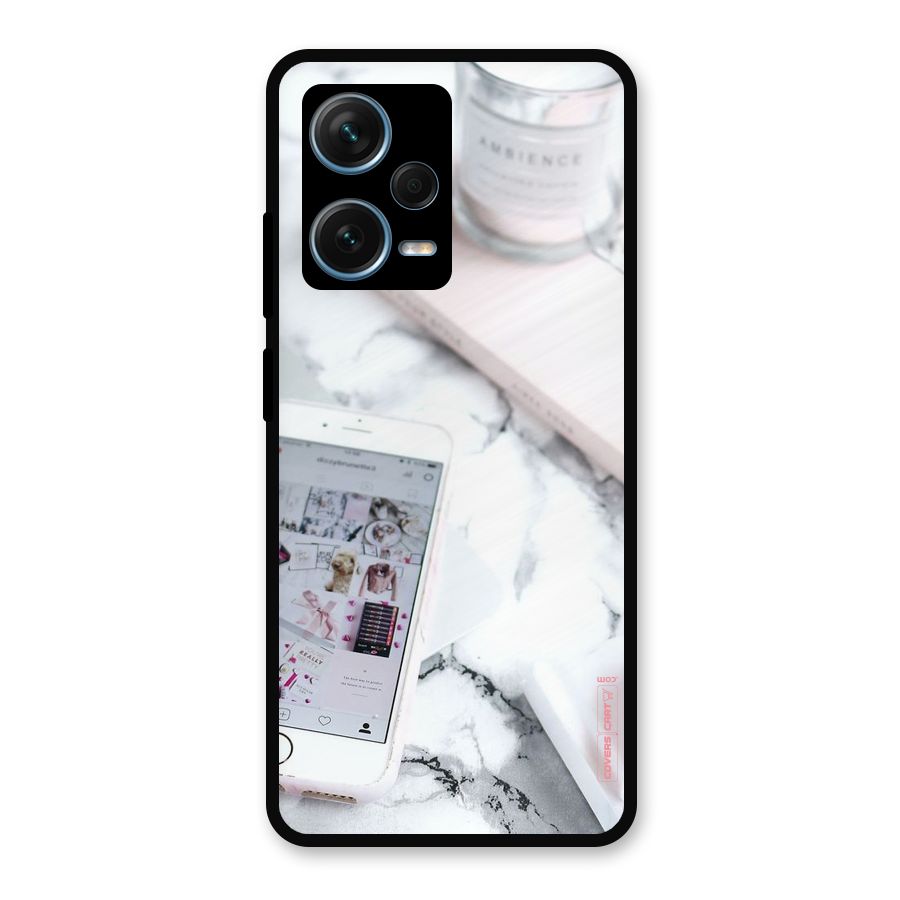 Make Up And Phone Metal Back Case for Redmi Note 12 Pro Plus 5G