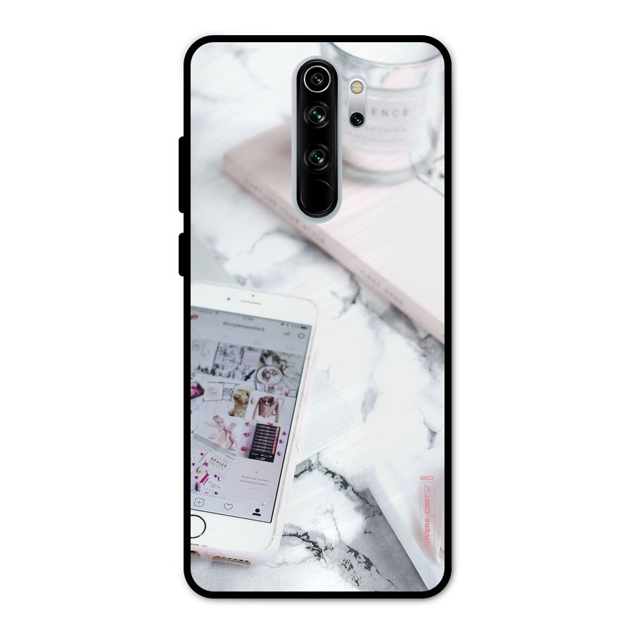 Make Up And Phone Metal Back Case for Redmi Note 8 Pro