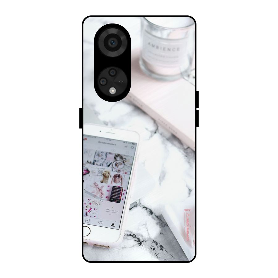 Make Up And Phone Metal Back Case for Reno8 T 5G