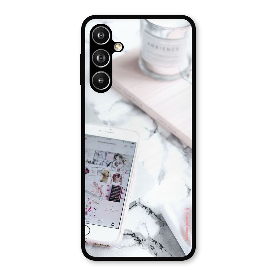 Make Up And Phone Metal Back Case for Samsung Galaxy M54