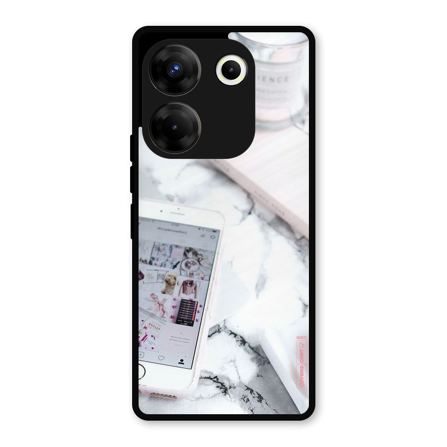 Make Up And Phone Metal Back Case for Tecno Camon 20 Pro