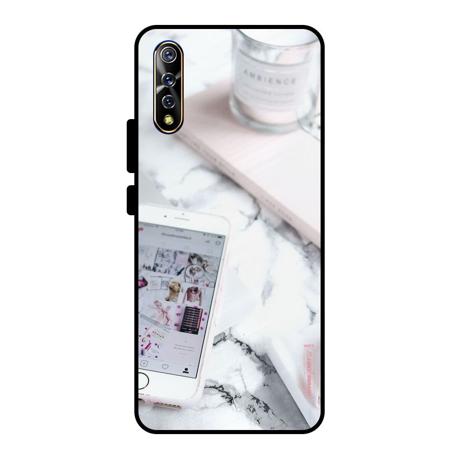 Make Up And Phone Metal Back Case for Vivo S1