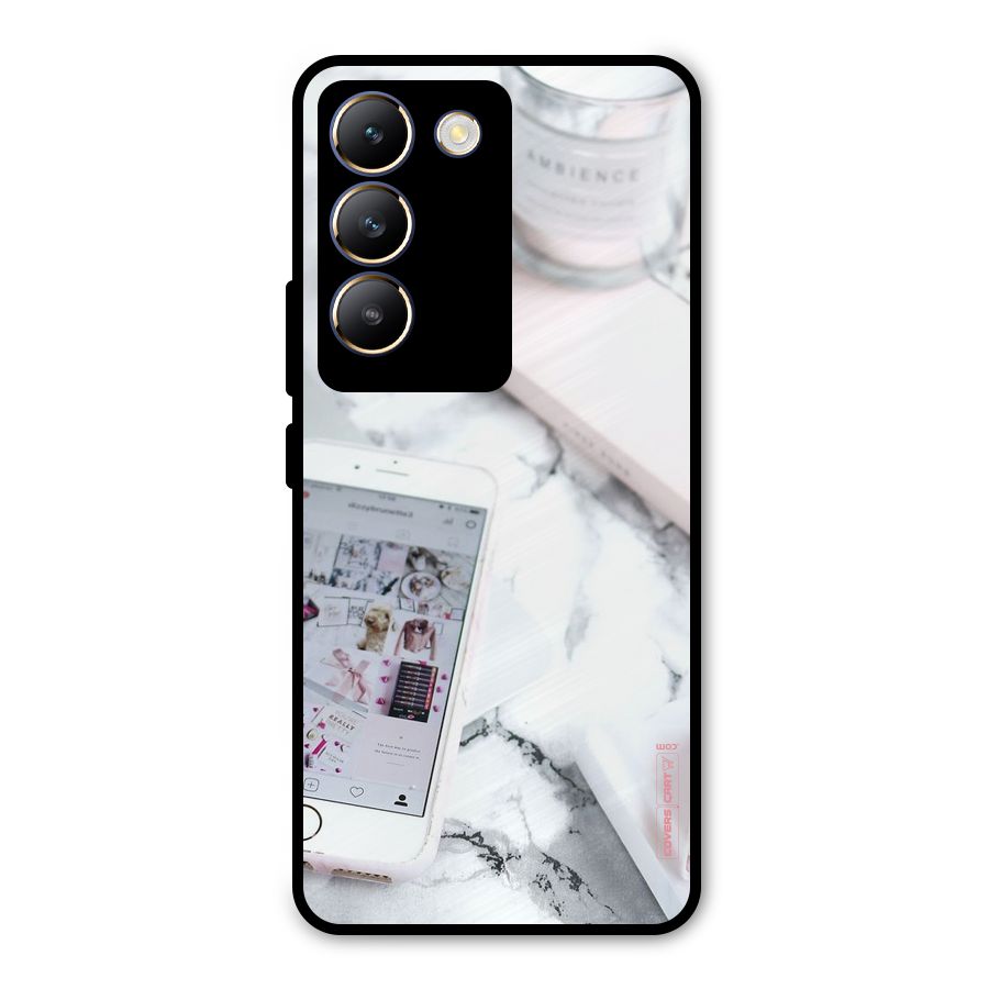 Make Up And Phone Metal Back Case for Vivo T3 5G