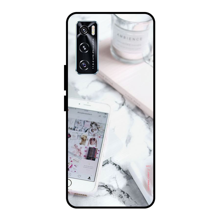Make Up And Phone Metal Back Case for Vivo V20 SE