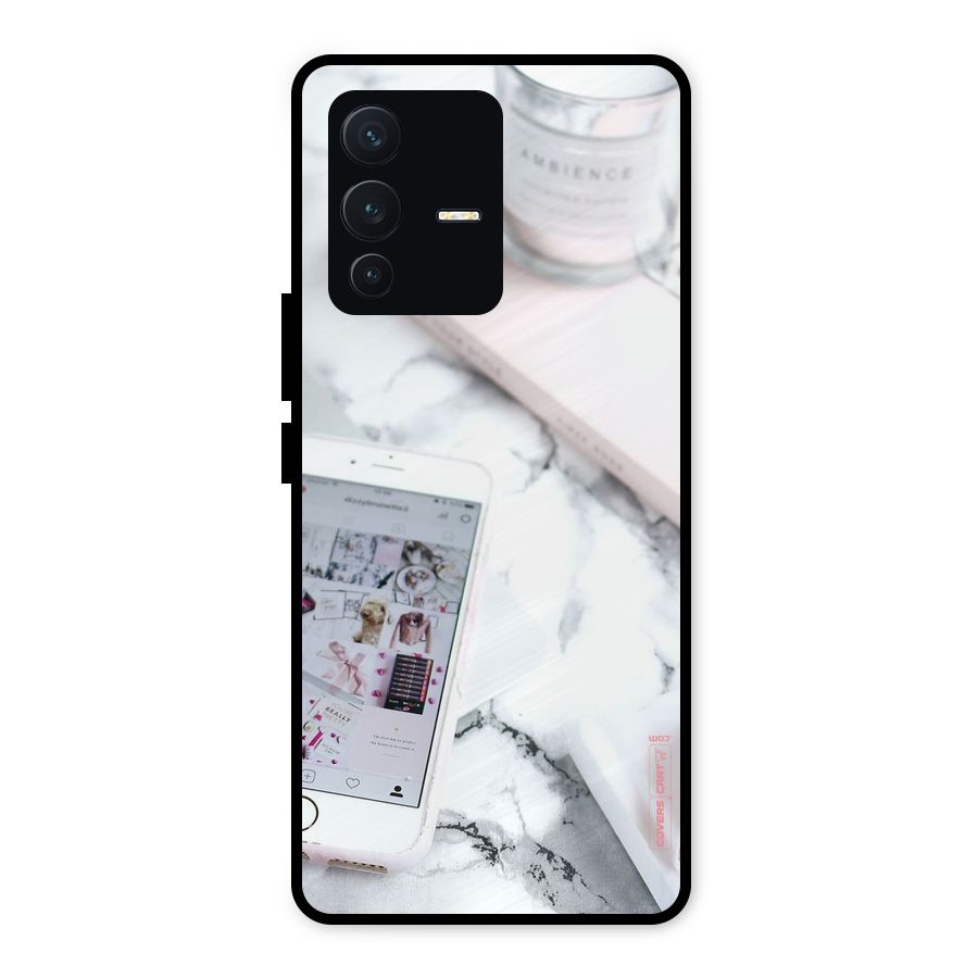 Make Up And Phone Metal Back Case for Vivo V23 5G