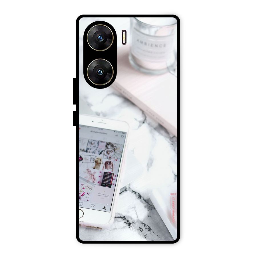 Make Up And Phone Metal Back Case for Vivo V29e